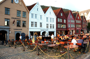 Barrio de Bryggen de Bergen