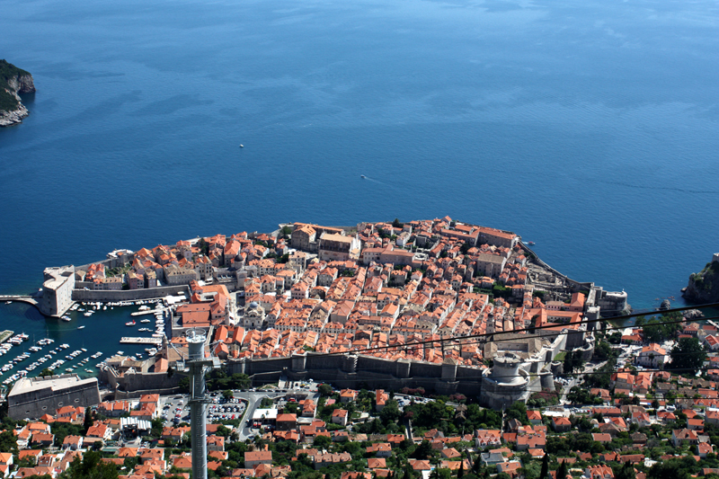 Panorámica de la ciudad vieja de Dubrovnik
